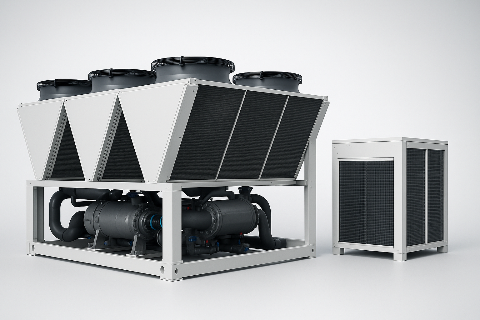 Endüstriyel chiller ve mekanik tesisat teknik odası