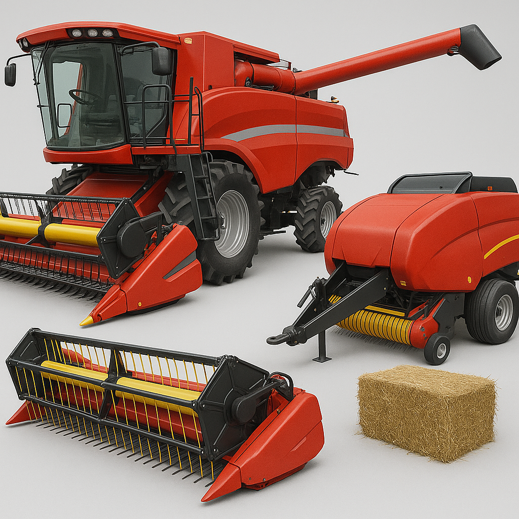 Modern biçerdöver ile hasat uygulaması