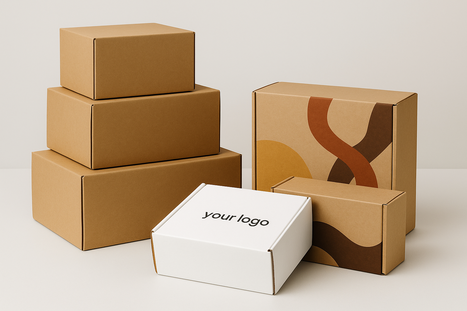 E-ticaret kargo kutuları ve baskılı karton ambalajlar